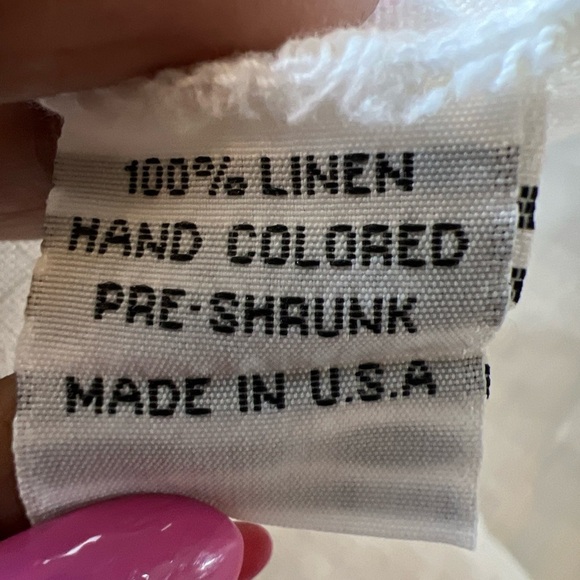 The White House White Pre Shrunk 100% Linen Sleeveless Side Slit Tunic Dress - S - Picture 8 of 8